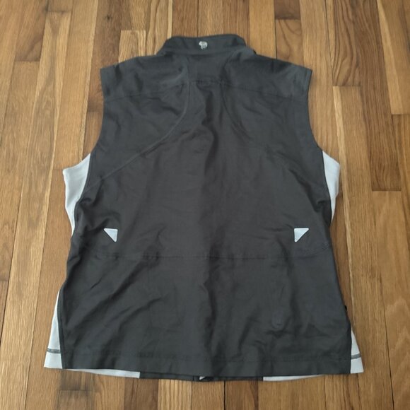 Mountain Hardwear Women's Grey Soft Shell Windstopper Full Zip Vest Size XL - Picture 3 of 5